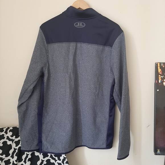 Under Armour Pullover Cold Heathered Blue Gray M - Picture 2 of 8